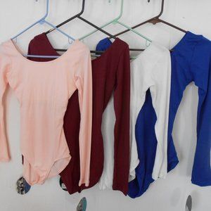 Capezio Long Sleeve Leotards Choice of Color & Size New With Tags